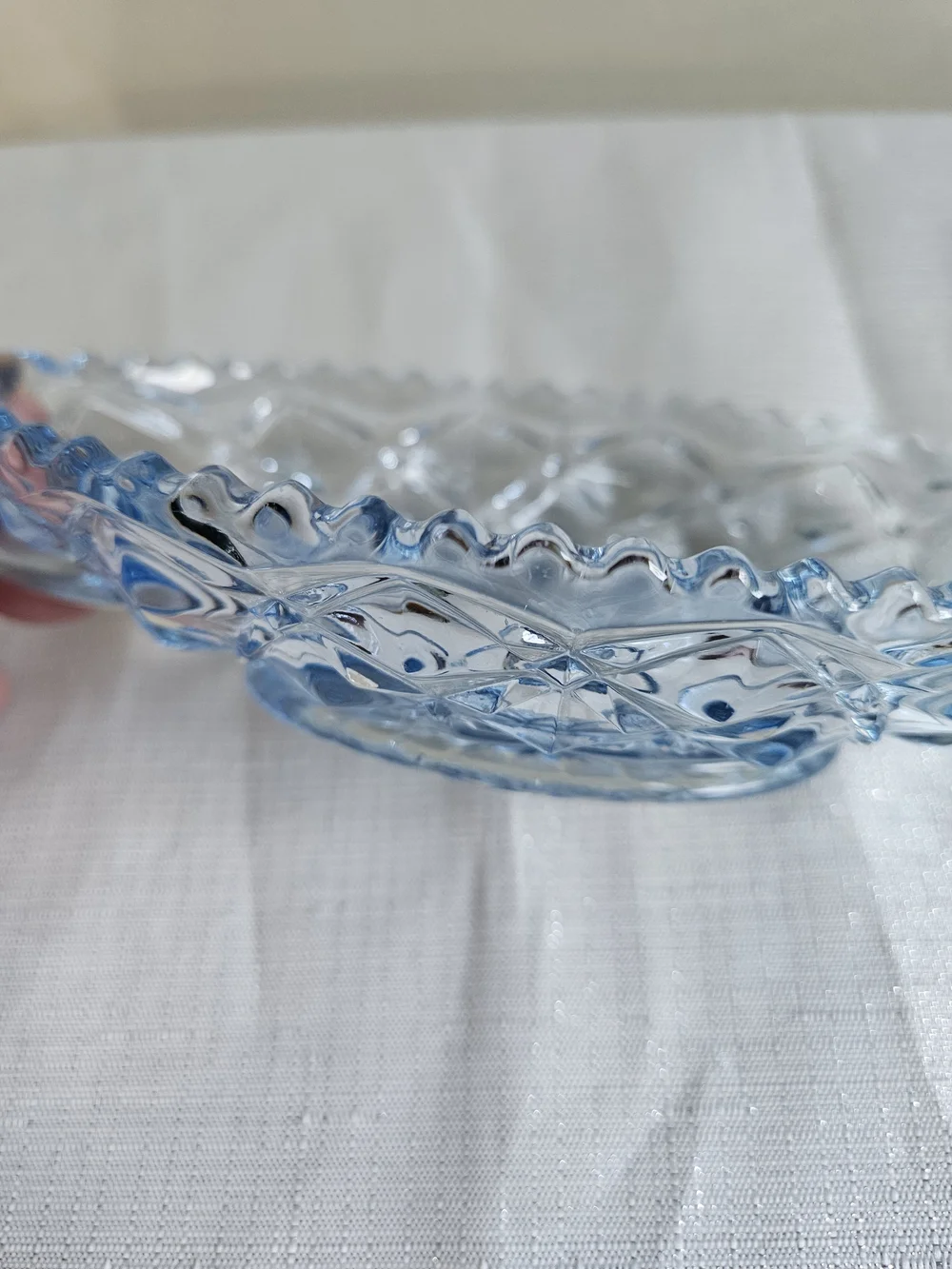 Imperial Glass Ice‎ Blue Decorative Dish